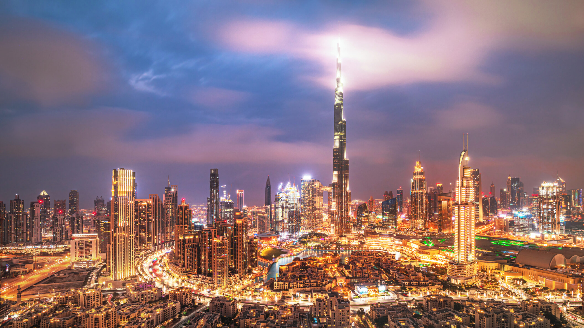 Amazing,Skyline,Of,Dubai,City,Center,,United,Arab,Emirates