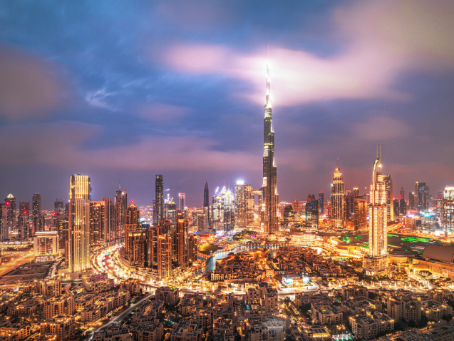 Amazing,Skyline,Of,Dubai,City,Center,,United,Arab,Emirates
